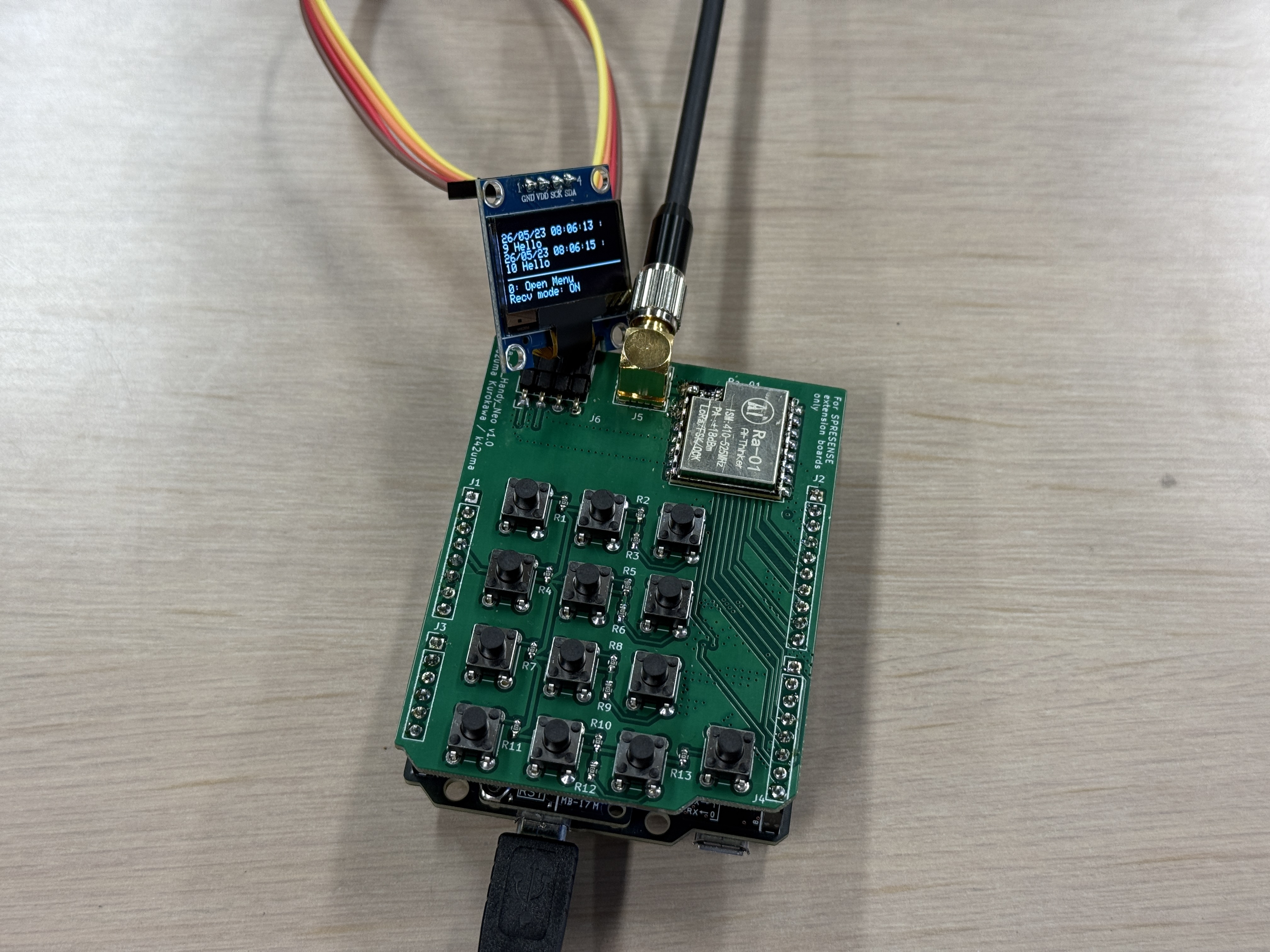 LoRa通信ハンディの開発